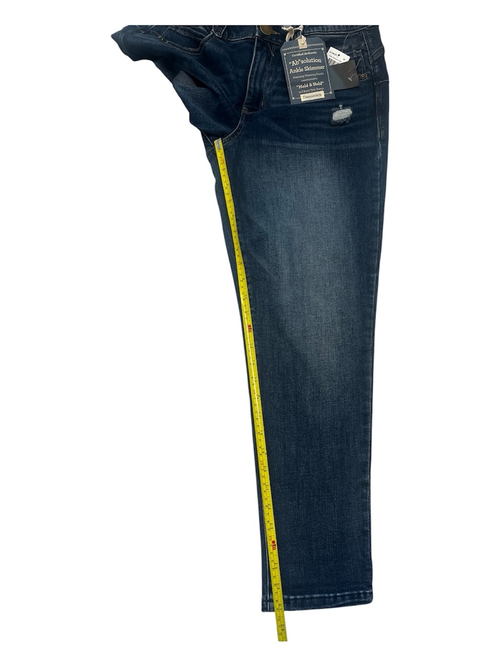 Democracy Ab Solution Indigo Skinny Jeans - Medium  Wash Sz 12 - Picture 5 of 8